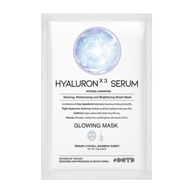 OOTD HYALURON X3 SERUM GLOWING veido kaukės