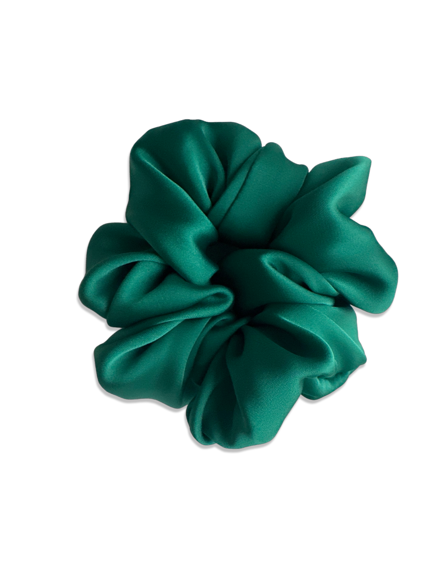 Emerald green hair scrunchie - Just Violeta